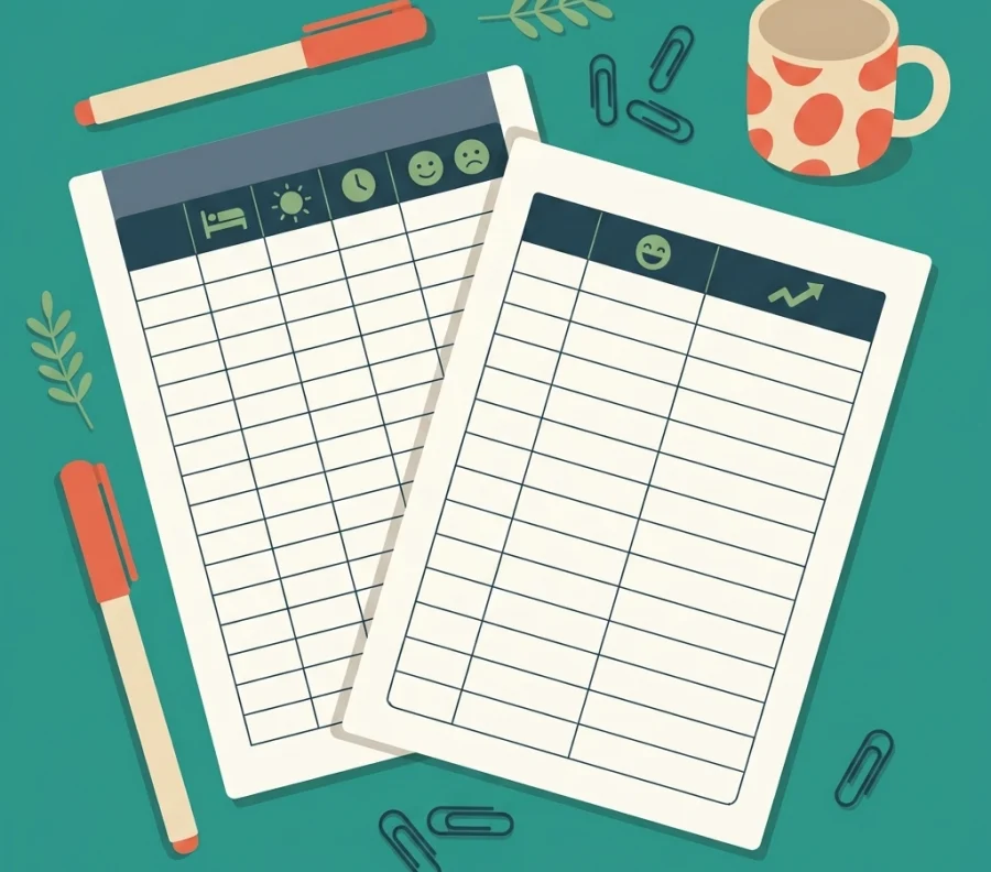 4 Free Habit & Wellbeing Trackers — free printable PDFs