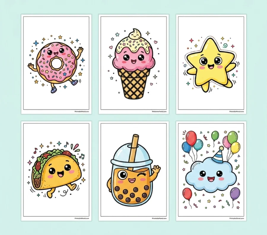 70 Free Kawaii Coloring Pages — free printable PDFs