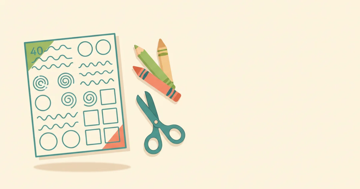 Scissor Skills Cutting Practice 40 Pages — free printable PDFs
