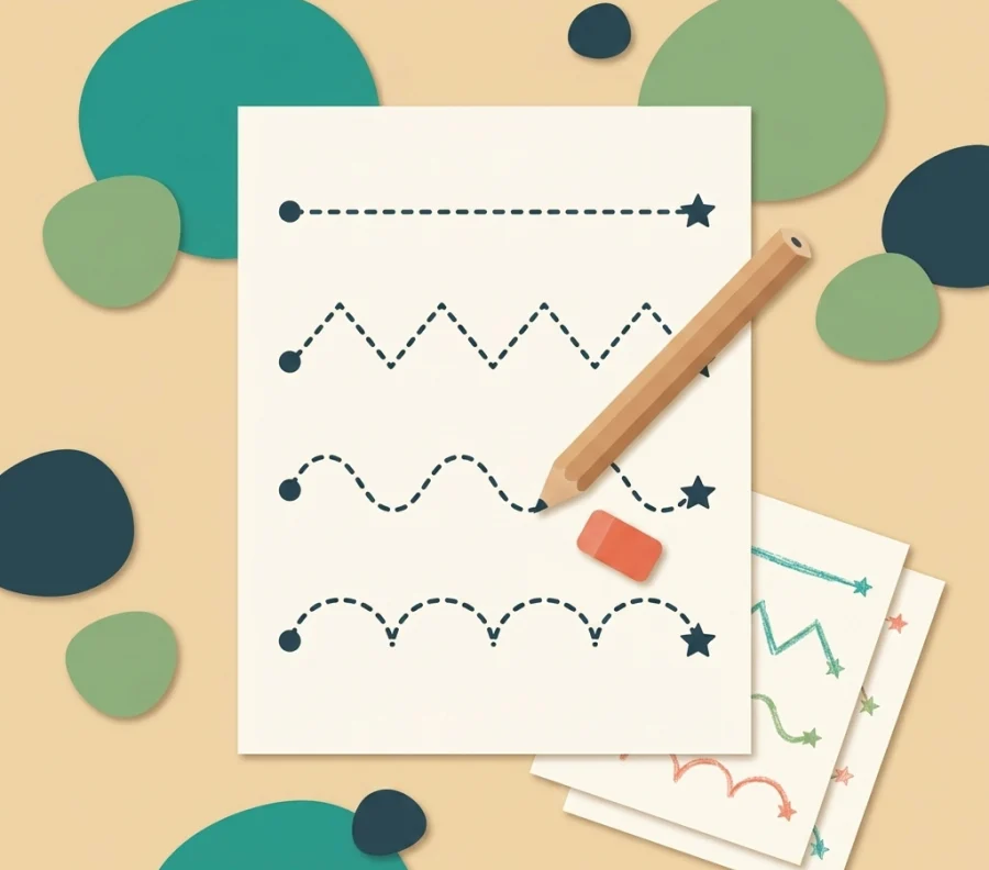 31 Free Tracing Lines and Curves Worksheets — free printable PDFs