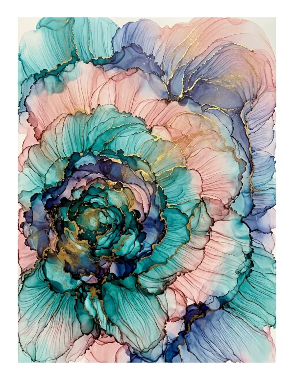 Alcohol Ink Bloom Art 202609022243 — free printable