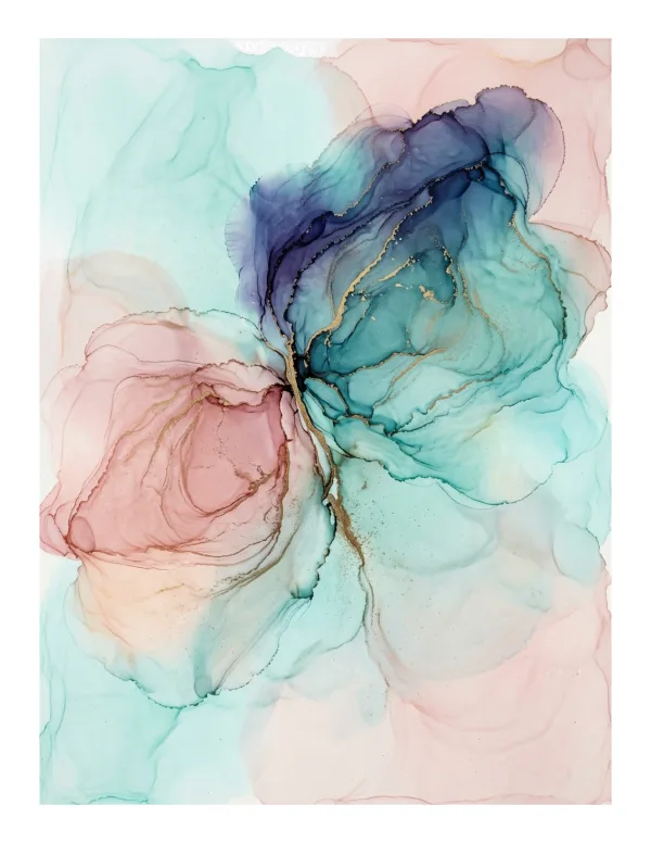 Two Ink Blooms Touching Edges 202609022243 — free printable